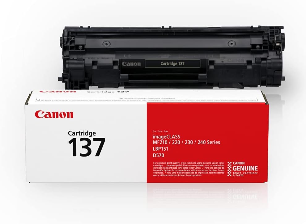 Buy Canon Genuine Toner Cartridge 137 Black 9435b001 1 Pack For Canon Imageclass Mf212w Mf216n Mf217w Mf244dw Mf247dw Mf249dw Mf227dw Mf229dw Mf232w Mf236n Lbp151dw D570 Laser Printers Online In Madagascar B00n99dc8q